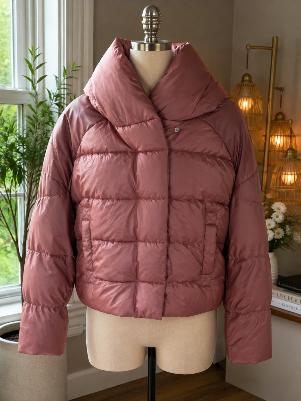 Women’s Rose Dust Puffer Jacket